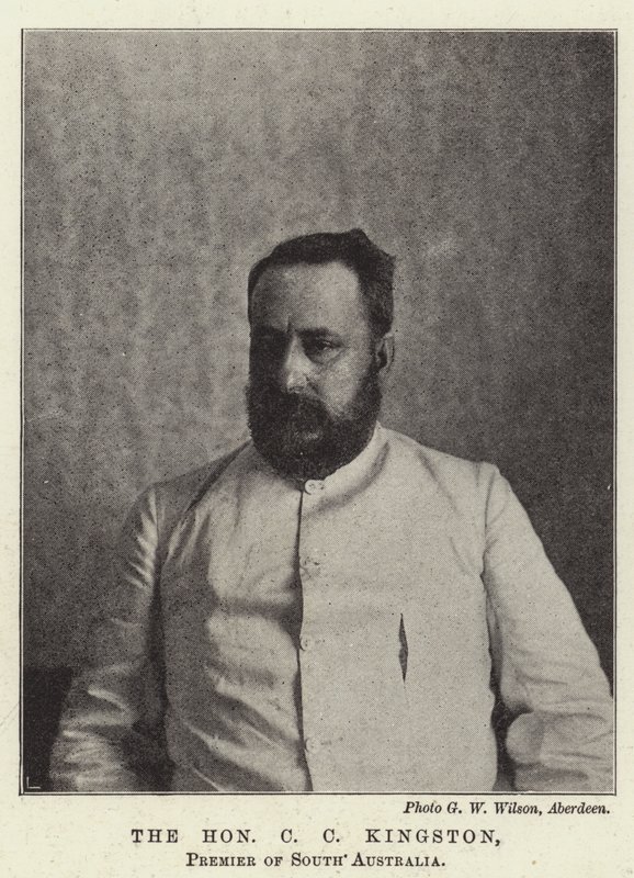 A tisztelt C. C. Kingston, Dél-Ausztrália miniszterelnöke alkotó: English Photographer