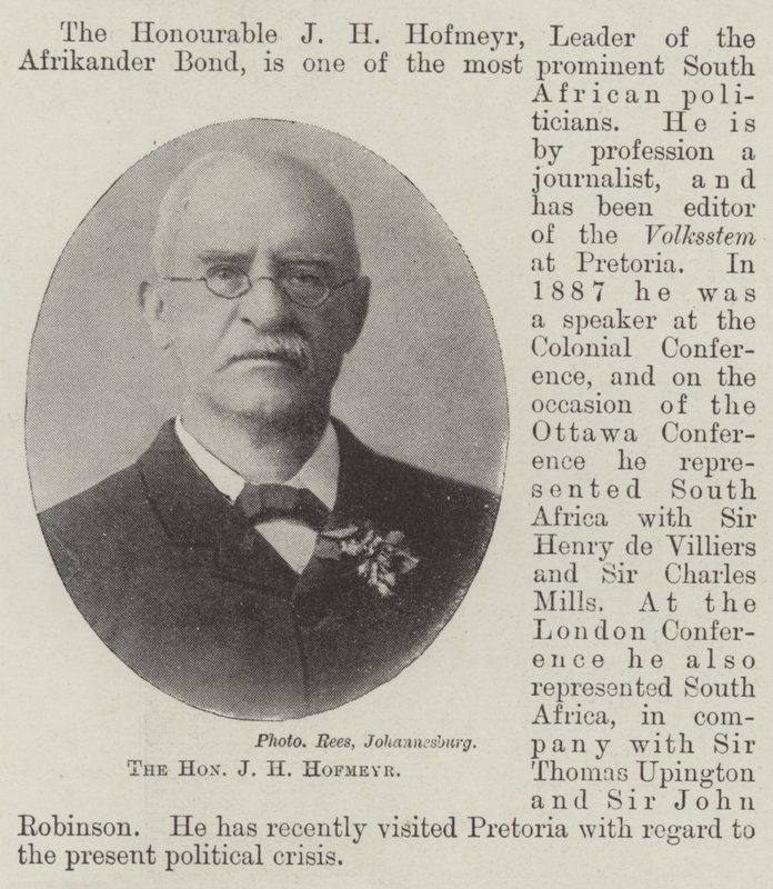 A tisztelt J H Hofmeyr alkotó: English Photographer