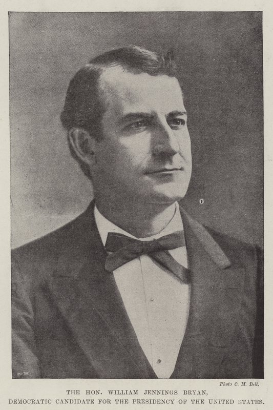 A tisztelt William Jennings Bryan, a demokrata párt jelöltje az Egyesült Államok elnöki posztjára alkotó: English Photographer