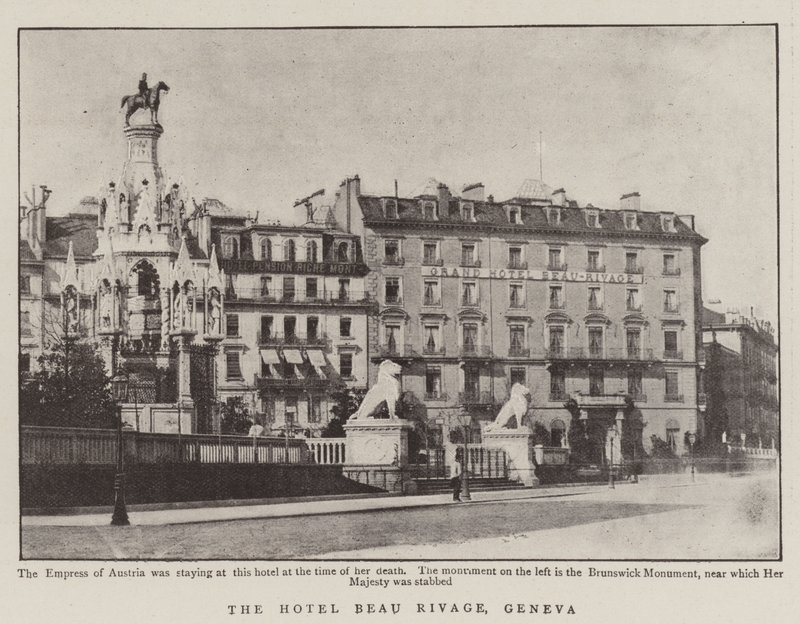 A Hotel Beau Rivage, Genf alkotó: English Photographer