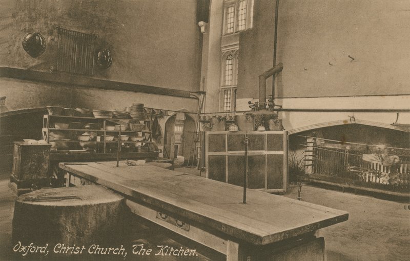 The Kitchen, Christ Church, Oxford. 1913-ban feladott képeslap. alkotó: English Photographer