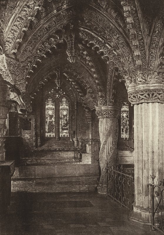 A Lady Chapel, Rosslyn Chapel, Midlothian (fekete-fehér fotó) alkotó: English Photographer