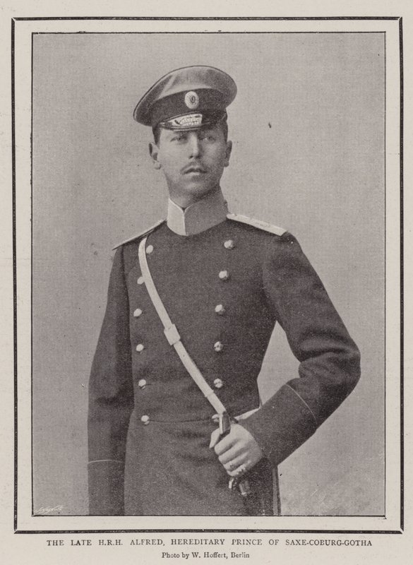 A néhai HRH Alfred, Szász-Coburg-Gotha örökös hercege alkotó: English Photographer