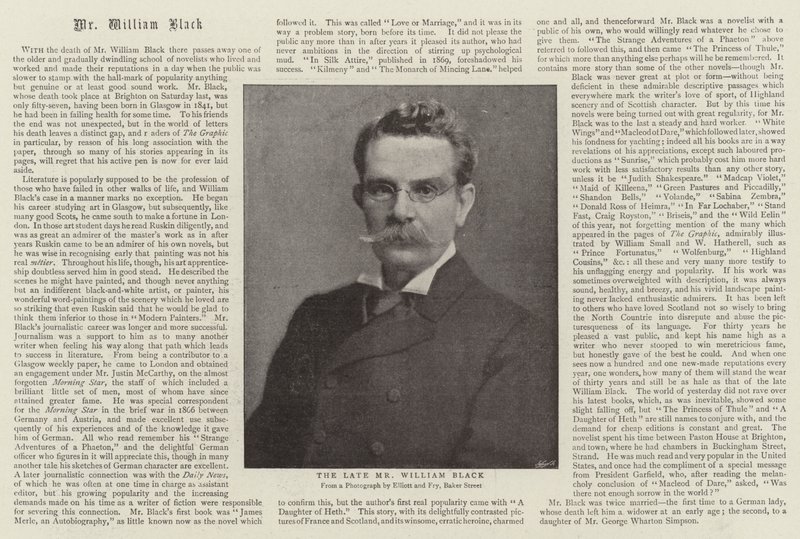 A néhai William Black úr alkotó: English Photographer