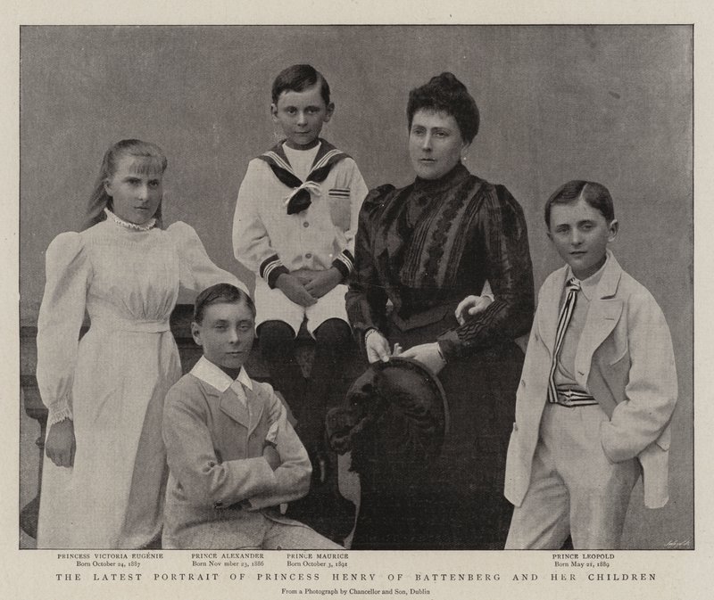 Henrik battenbergi hercegnő és gyermekei legújabb portréja alkotó: English Photographer
