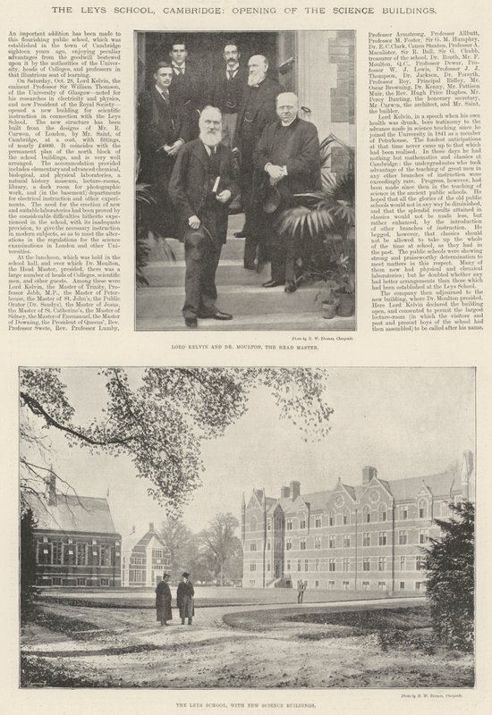 A Leys Iskola, Cambridge, a Tudományos épületek megnyitása alkotó: English Photographer