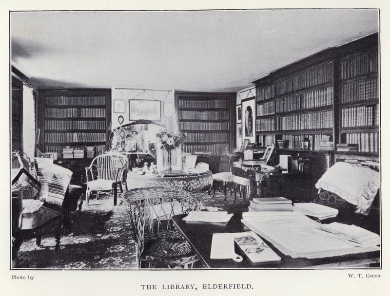 The Library, Elderfield (f/w fotó) alkotó: English Photographer