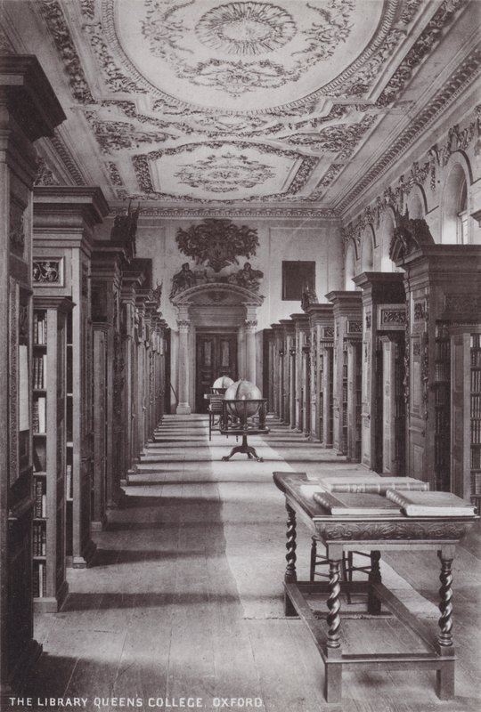 A Library Queens College, Oxford alkotó: English Photographer