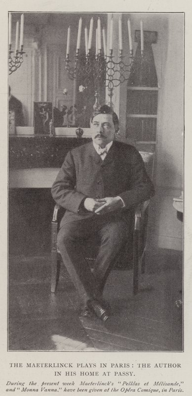 A Maeterlinck Párizsban játszik, a szerző Passy-i otthonában alkotó: English Photographer