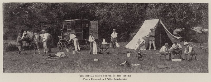 A déli pihenő, a vacsora elkészítése alkotó: English Photographer
