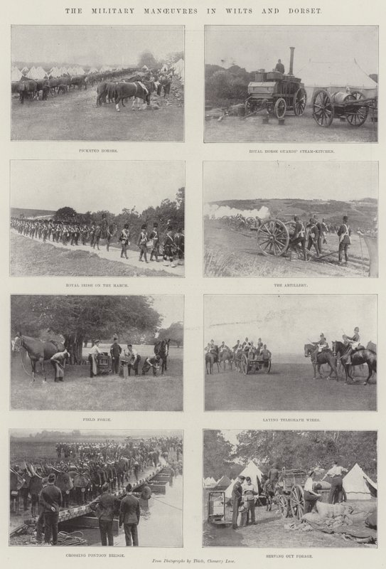 Katonai manőverek Wiltsben és Dorsetben alkotó: English Photographer