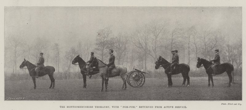 A Montgomeryshire Yeomanry Pom-Pommal visszatért az Active Service-ből alkotó: English Photographer
