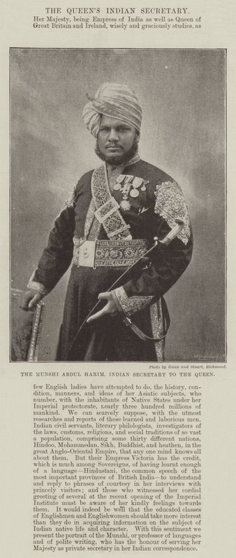 Munshi Abdul Harim, a királynő indiai titkára alkotó: English Photographer