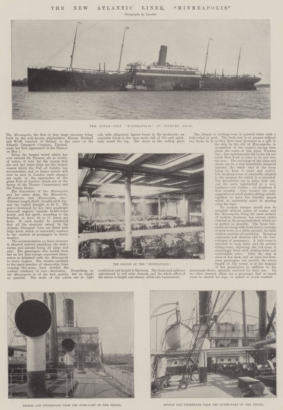 A New Atlantic Liner, Minneapolis alkotó: English Photographer