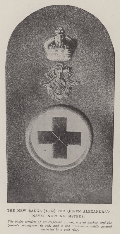 Az új jelvény (1902) Alexandras királynő haditengerészeti nővéreinek alkotó: English Photographer