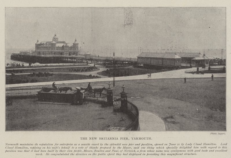 A New Britannia Pier, Yarmouth alkotó: English Photographer