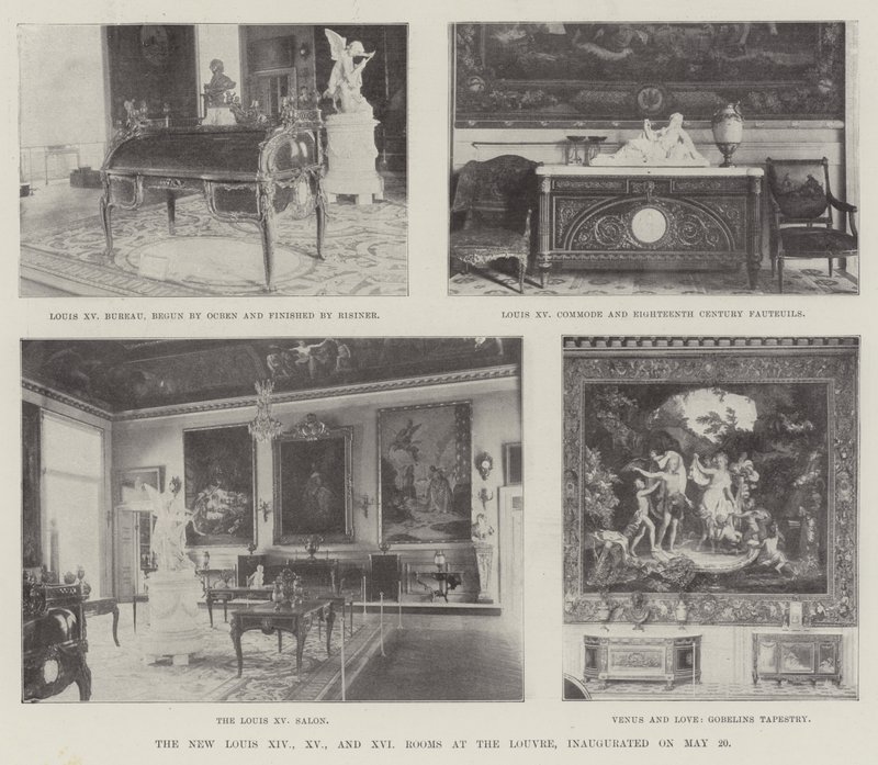 A Louvre új XIV., XV. és XVI. Lajos terme, május 20-án avatták fel alkotó: English Photographer
