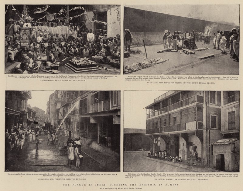 A pestis Indiában, a harc a járvány ellen Bombayben alkotó: English Photographer