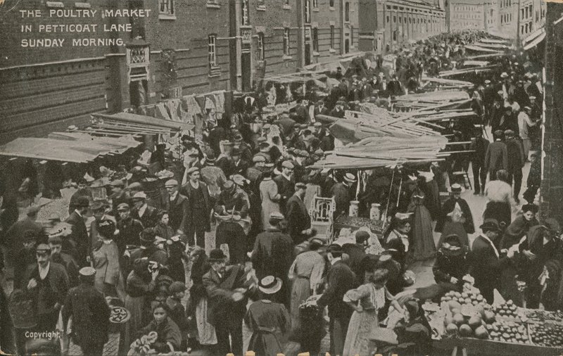 Baromfipiac, Petticoat Lane, vasárnap reggel alkotó: English Photographer