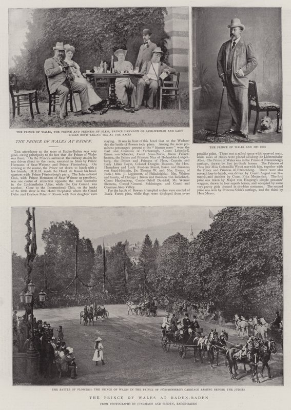 A walesi herceg Baden-Badenben alkotó: English Photographer