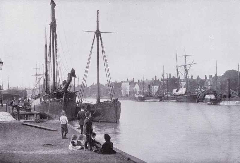 The Quays, Yarmouth (f/w fotó) alkotó: English Photographer
