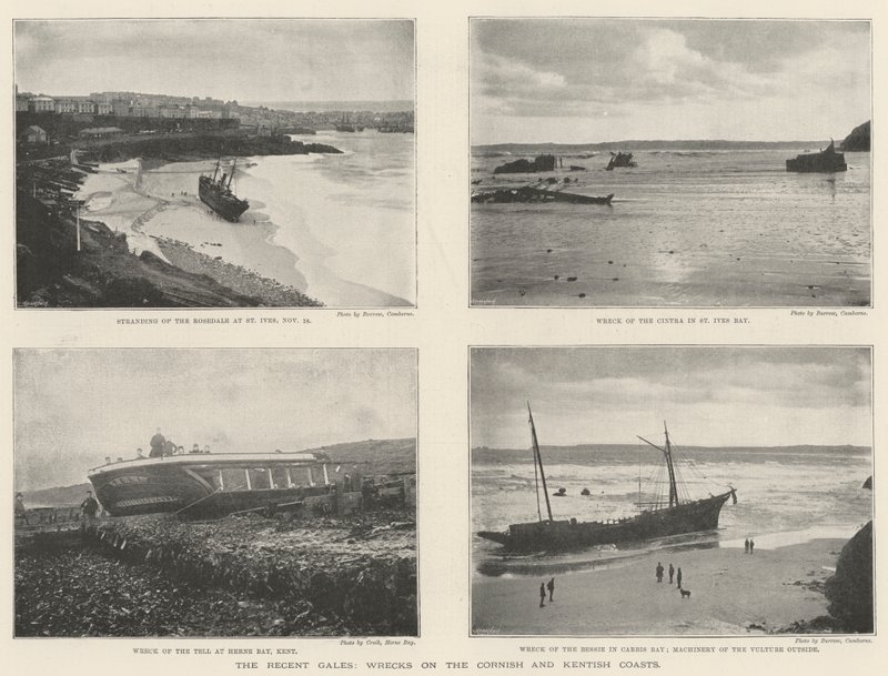 Legutóbbi szélhámosok, roncsok a Cornish és Kentish parton alkotó: English Photographer