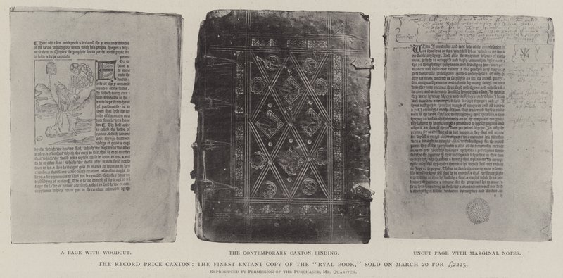 A rekordárú Caxton, a királyi könyv legkiválóbb fennmaradt példánya március 20-án kelt el 2225 fontért. alkotó: English Photographer