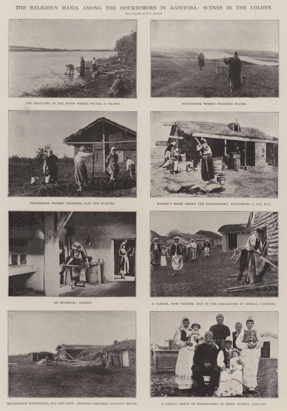 A vallási mánia a doukhoborok között Manitobában, Jelenetek a kolóniában alkotó: English Photographer
