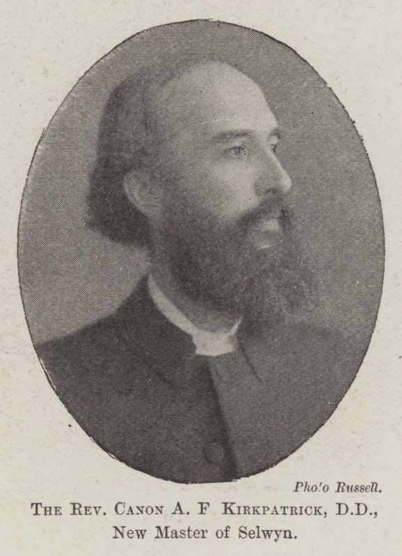 A F. Kirkpatrick tiszteletes kanonok, DD, Selwyn új mestere alkotó: English Photographer