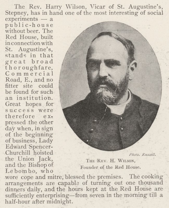 H Wilson tiszteletes, a Vörös Ház alapítója alkotó: English Photographer
