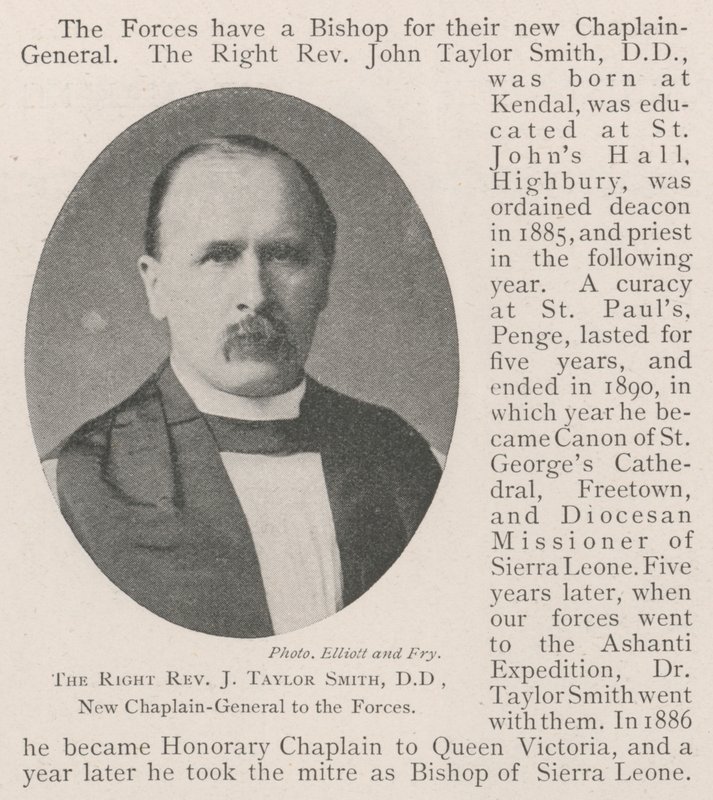 A jobb tiszteletes J Taylor Smith, DD, az Erők új lelkésze alkotó: English Photographer