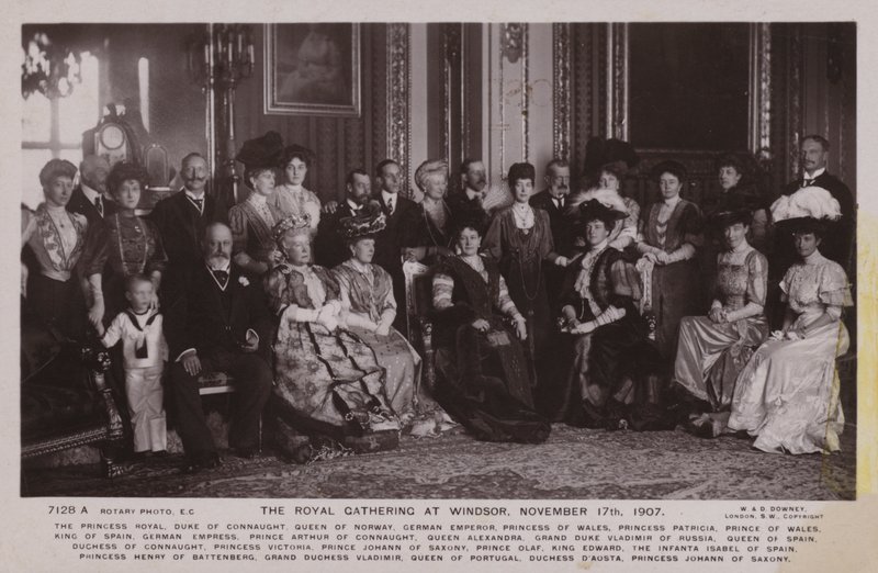 A királyi összejövetel Windsorban, 1907. november 17-én alkotó: English Photographer