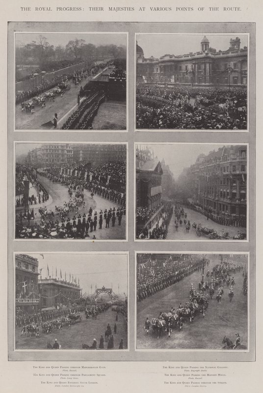 A Királyi Haladás, Őfelségeik az útvonal különböző pontjain alkotó: English Photographer