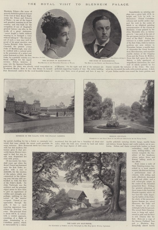 Királyi látogatás a Blenheim-palotában, 1896. november 28 alkotó: English Photographer