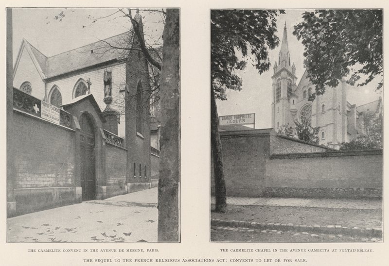 A francia vallási egyesületekről szóló törvény folytatása, kolostorok bérbeadása vagy eladása alkotó: English Photographer