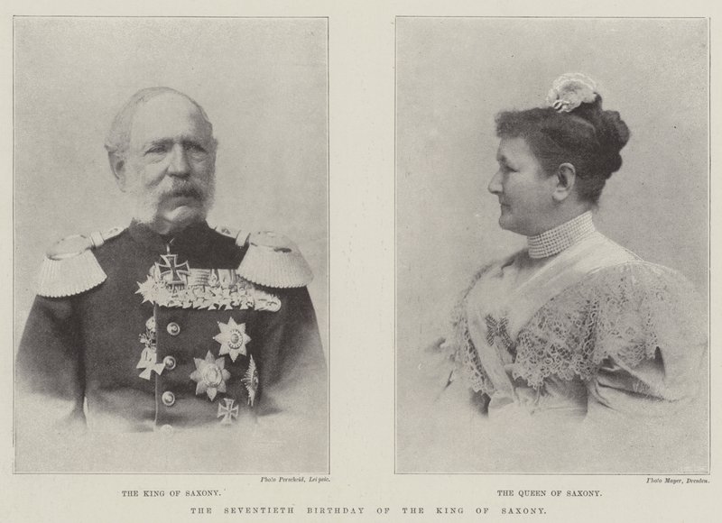 A szász király hetvenedik születésnapja alkotó: English Photographer