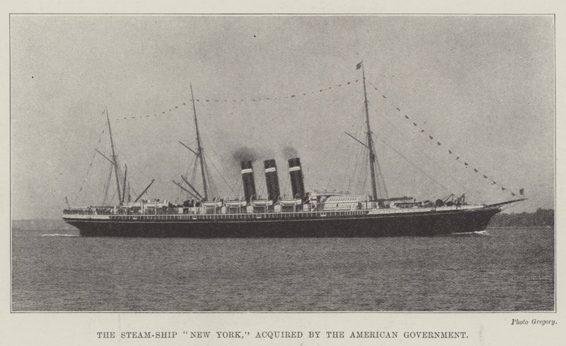 A Steam-Ship New York, amelyet az amerikai kormány vásárolt meg alkotó: English Photographer