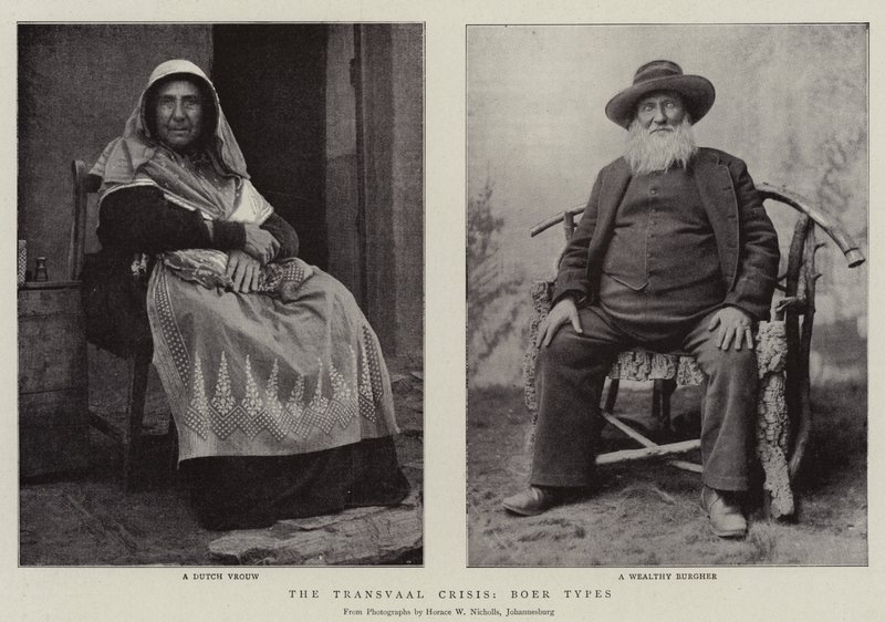 A transzváli válság, búr típusok alkotó: English Photographer