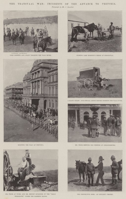 A transzvaali háború, a Pretoriába való előrenyomulás eseményei alkotó: English Photographer