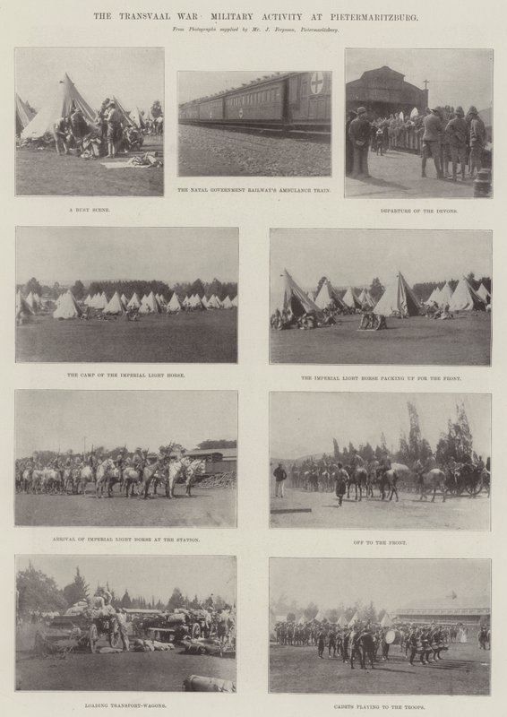 A transzvaali háború, katonai tevékenység Pietermaritzburgban alkotó: English Photographer