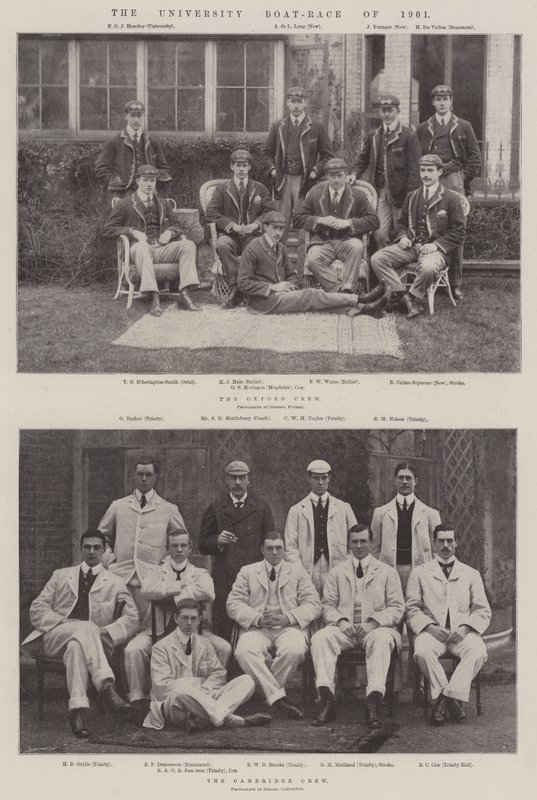 Az 1901-es egyetemi hajóverseny alkotó: English Photographer