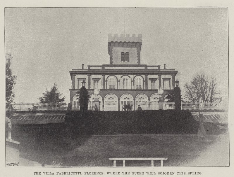 A firenzei Villa Fabbricotti, ahol a királynő idén tavasszal tartózkodik alkotó: English Photographer