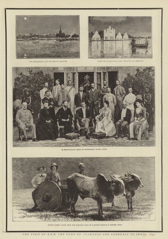 HRH, Clarence és Avondale herceg látogatása Indiában, 1890 alkotó: English Photographer