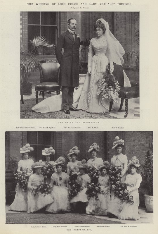 Lord Crewe és Lady Margaret Primrose esküvője alkotó: English Photographer