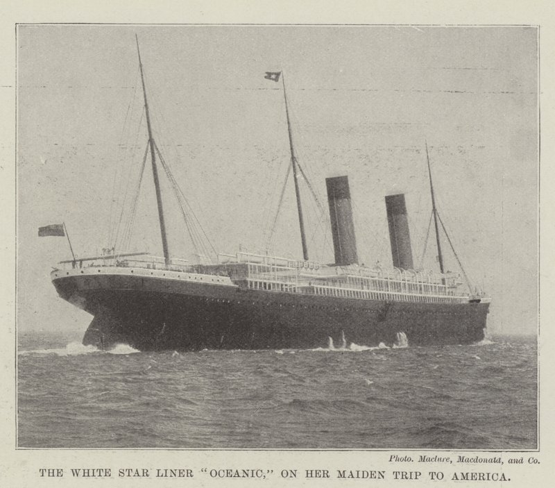 A White Star Liner Oceanic amerikai leánykori utazásán alkotó: English Photographer