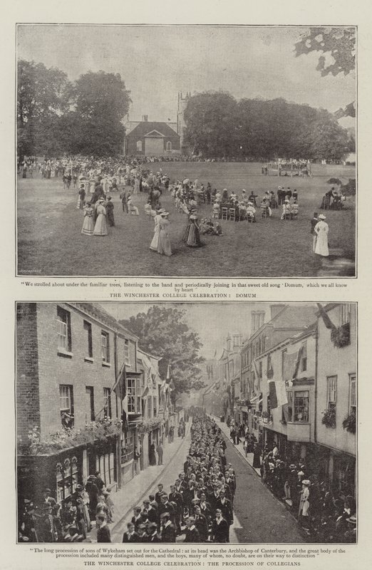 A Winchester College ünnepsége alkotó: English Photographer