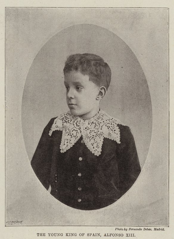 A fiatal spanyol király, Alfonz XIII alkotó: English Photographer