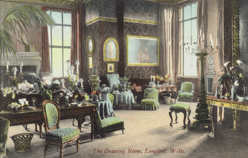 A szalon, Longleat, Wiltshire (színes fotó) alkotó: English Photographer