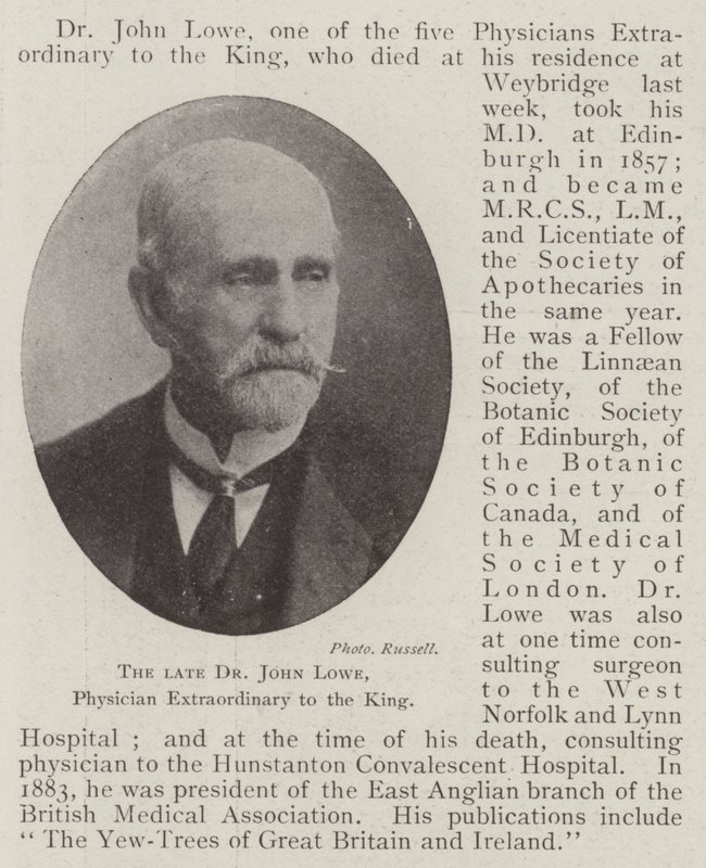 A néhai Dr. John Lowe, a király rendkívüli orvosa alkotó: English Photographer