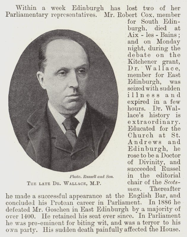 A néhai Dr. Wallace képviselő alkotó: English Photographer